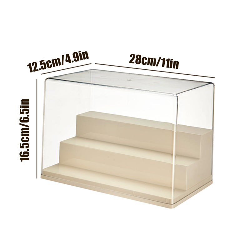 WMM Display Case for Minifigures Action Figures Blocks  Display Box for PopMart Sonny Angel Figures with Three Layers of Stairs  Gifts for Minifigure Collectors Lovers (Small Size) - Image 4